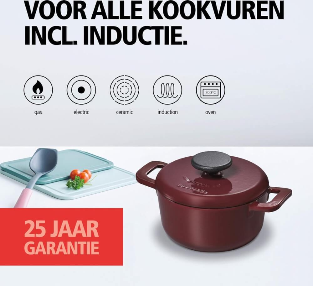 Brabantia Cookware Braadpan 20cm Gietijzer The Dutch Oven Brabantia
